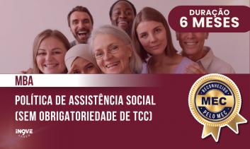 TAXA DE  MATRÍCULA - MBA EM POLÍTICA DE ASSISTÊNCIA SOCIAL