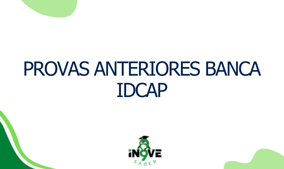 Provas Anteriores Banca IDCAP