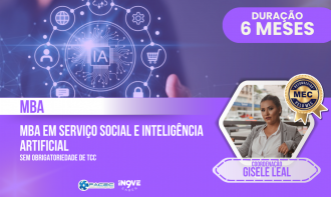 TAXA DE MATRÍCULA - MBA LATO SENSU EM SERVIÇO SOCIAL E INTELIGÊNCIA ARTIFICIAL