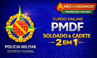 Curso Online PMDF Soldado + Cadete 2 por 1