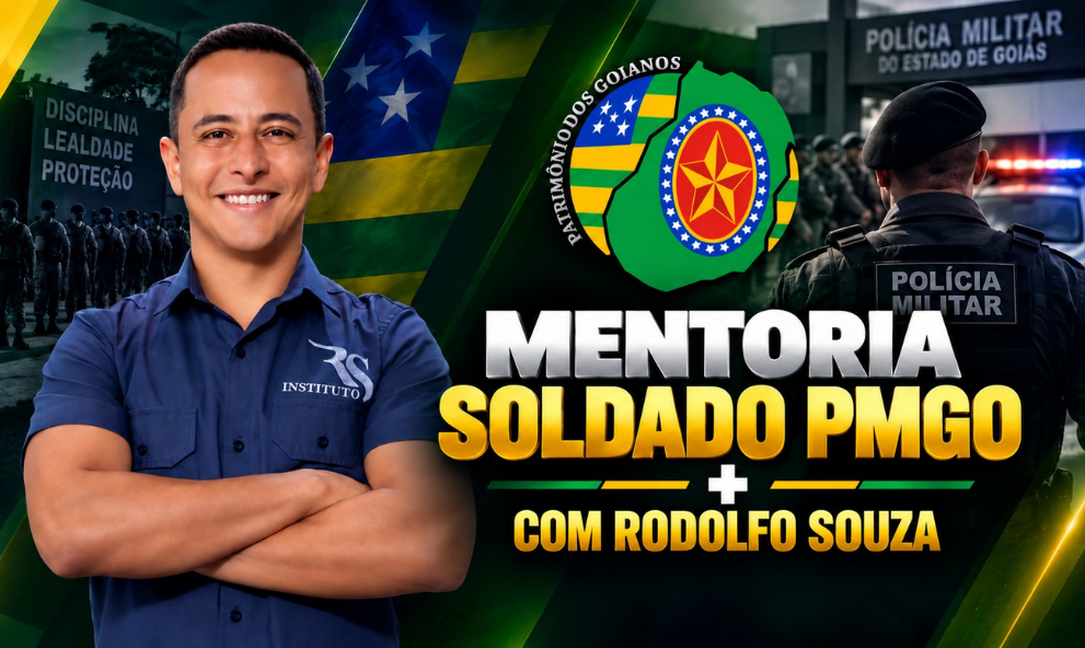 Mentoria Soldado PMGO com Rodolfo Souza e Curso Online Completo