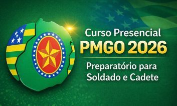Curso Presencial PMGO 2026 – Preparatório para Soldado e Cadete