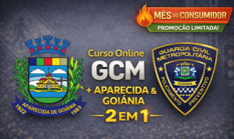 Curso Online GCM Goiânia + Aparecida de Goiânia 2 por 1