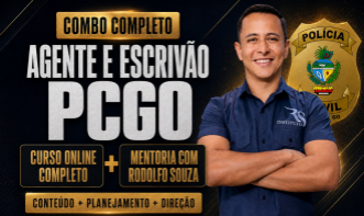 Combo Agente e Escrivão PCGO (Curso Online Completo + Mentoria com Rodolfo Souza)