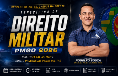 Específica de Direito Militar PMGO 2026