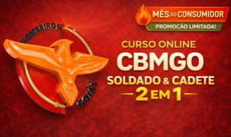Curso Online CBMGO Soldado e Cadete 2 por 1