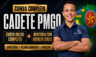 Combo Cadete PMGO (Curso Online Completo + Mentoria com Rodolfo Souza)