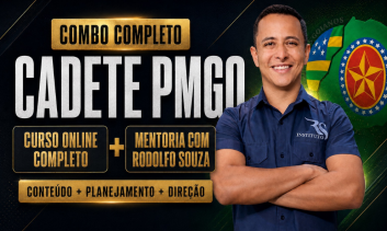 Combo Cadete PMGO (Curso Online Completo + Mentoria com Rodolfo Souza)