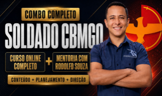 Combo Soldado CBMGO (Curso Online Completo + Mentoria com Rodolfo Souza)