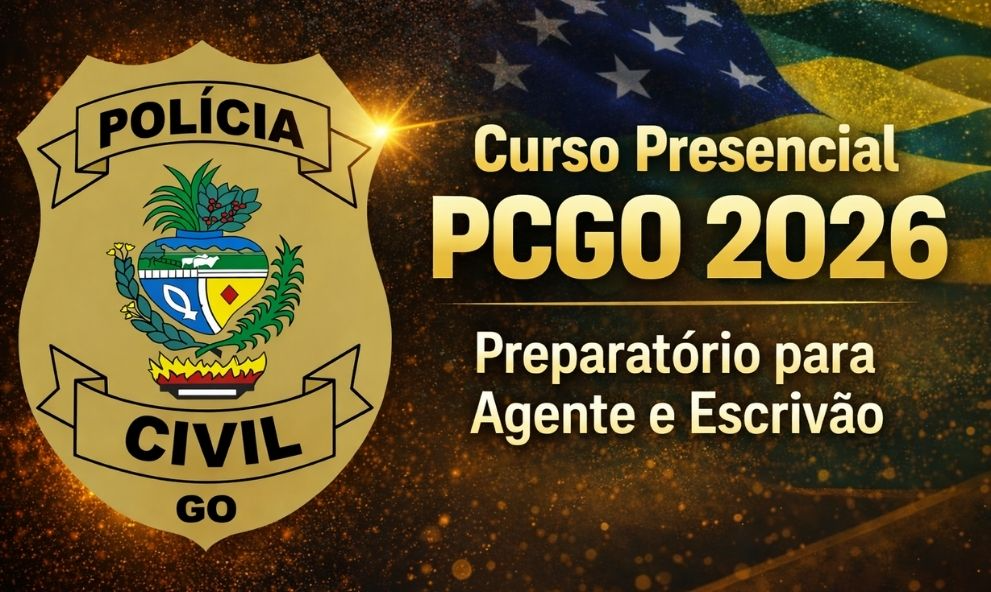 Curso Presencial PCGO 2026 – Preparatório para Agente e Escrivão