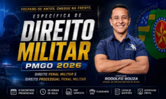 Específica de Direito Militar PMGO 2026