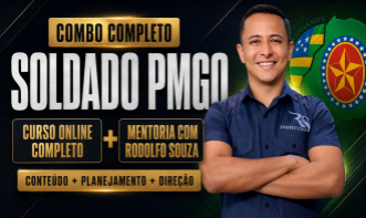 Combo Soldado PMGO (Curso Online Completo + Mentoria com Rodolfo Souza)