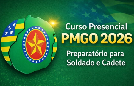 Curso Presencial PMGO 2026 – Preparatório para Soldado e Cadete