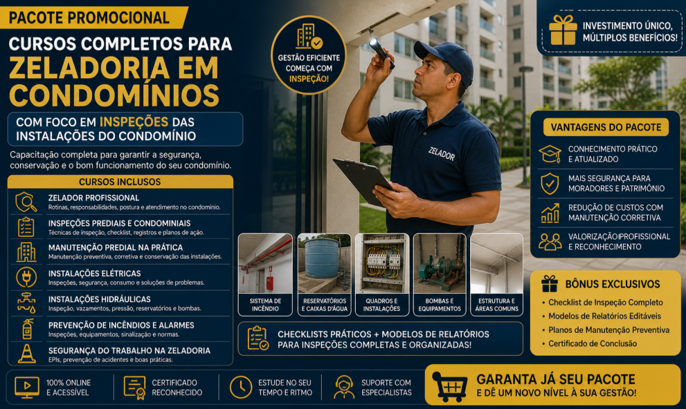 Pacote Zeladoria Condominial - Plus