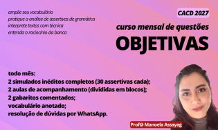 Curso Mensal de Questões Objetivas [1a Fase] [CACD 2027]