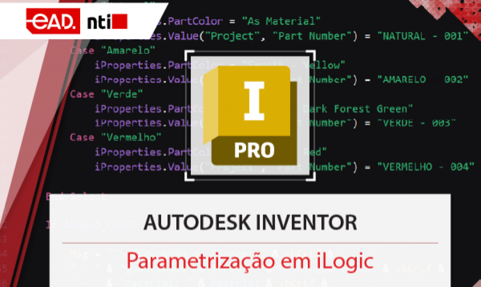 Autodesk Inventor - Parametrização em iLogic