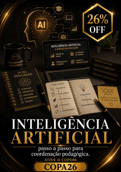 Inteligência Artificial passo a passo para coordenação pedagógica.