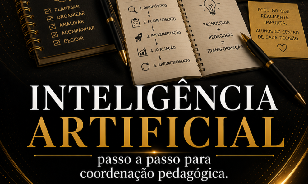 Inteligência Artificial passo a passo para coordenação pedagógica.