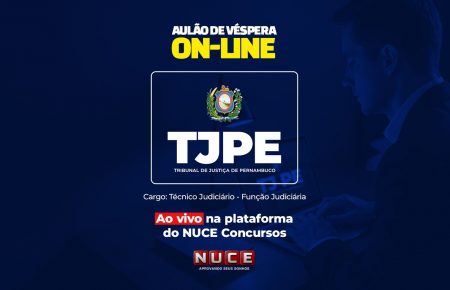 AULÃO ONLINE DE VÉSPERA TJPE