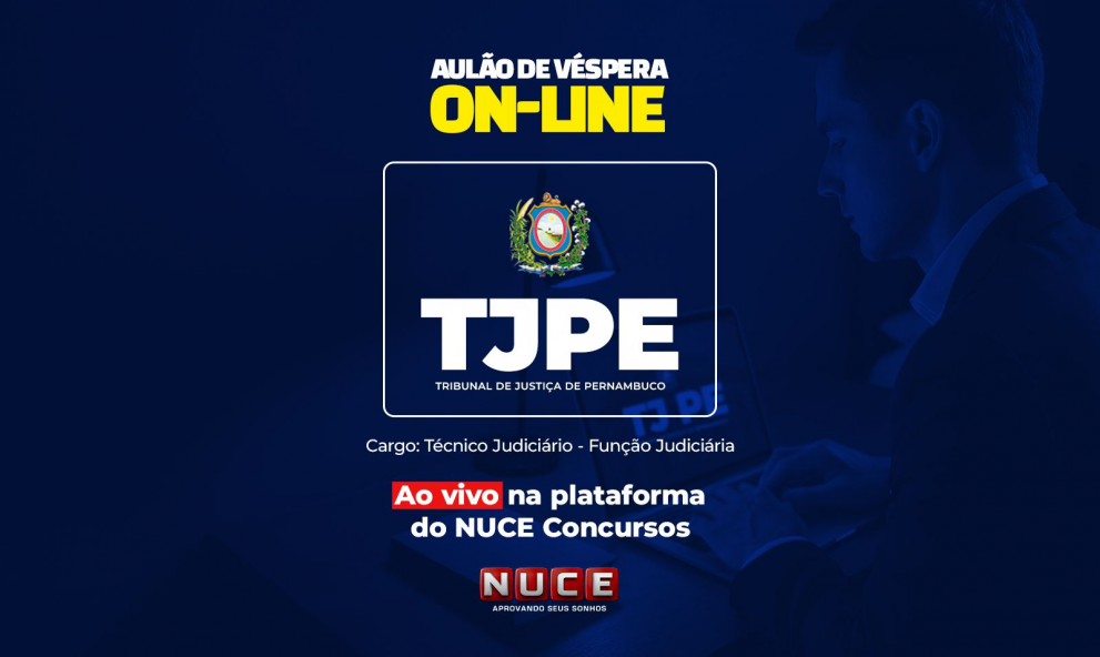 AULÃO ONLINE DE VÉSPERA TJPE