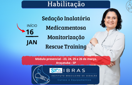 Habilitação em Sedação Inalatória - Sedação Medicamentosa - Emergências - Monitorização - Rescue Training International.