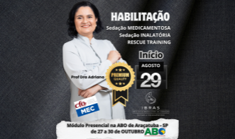ABO 21  Habilitação em Sedação Inalatória + Imersão em Sedação Medicamentosa + Rescue Training International - COPY