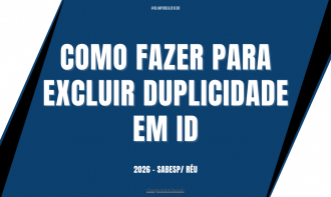 COMO FAZER PARA EXCLUIR DUPLICIDADE EM ID