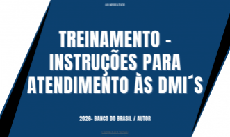 TREINAMENTO - INSTRUÇÕES PARA ATENDIMENTO ÀS DMI´S