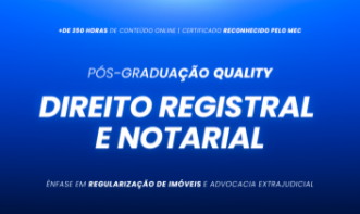 Pós-Graduação em Direito Registral e Notarial XIII