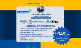 CURSO PREPARATÓRIO - LÍNGUA PORTUGUESA