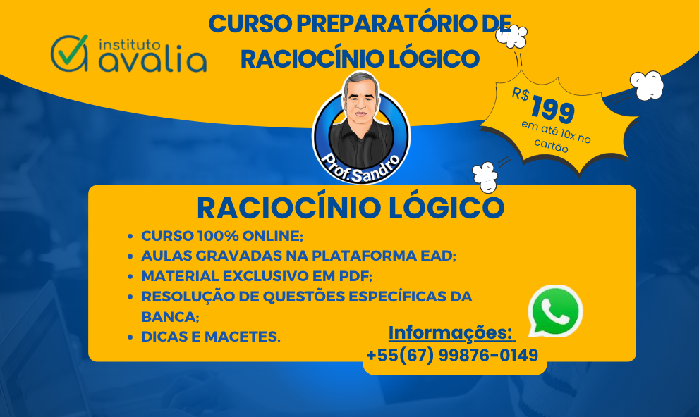 CURSO PREPARATÓRIO DE RACIOCÍNIO LÓGICO POLÍCIA CIVIL MS 2025