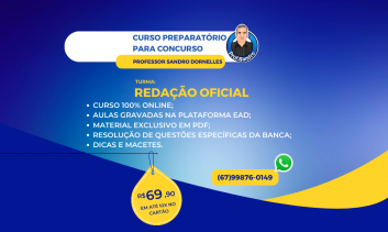 CURSO PREPARATÓRIO DE REDAÇÃO OFICIAL