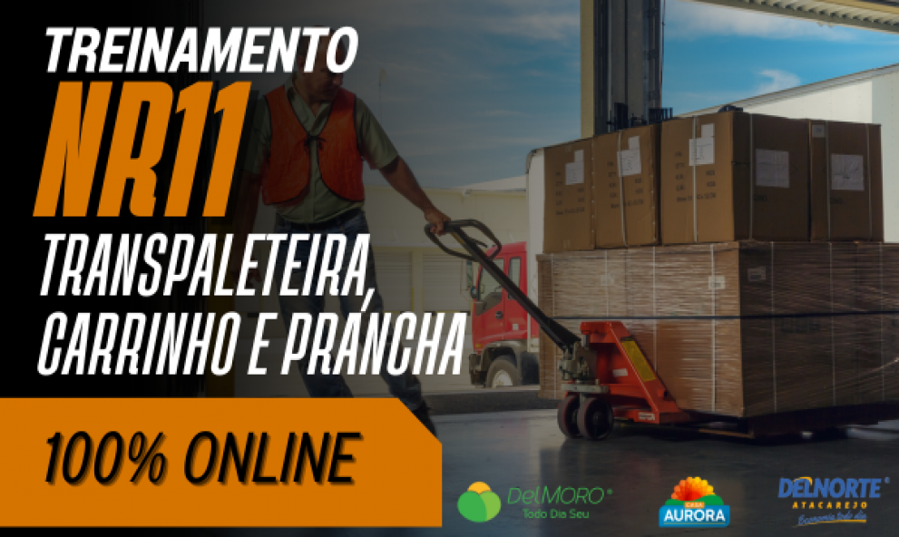 NR 11 - Movimentação de Carga com Transpaleteira, Carrinho e Prancha (Delmoro)