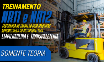 NR 11 e NR 12 - Segurança no Trabalho com Empilhadeiras e Transpaleteira (Somente Teoria)