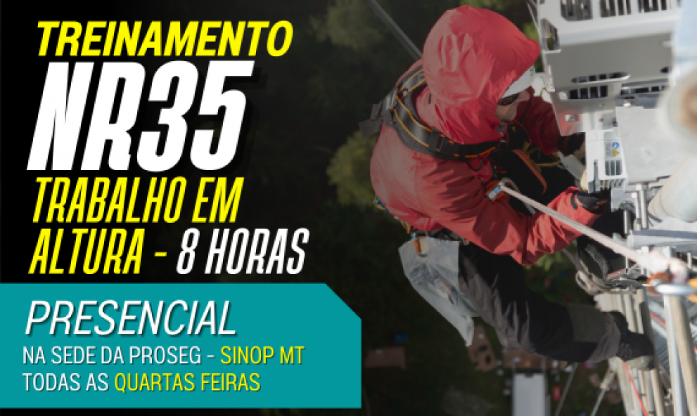 NR 35 - Trabalho em Altura (100% Presencial na sede da Proseg em Sinop MT)