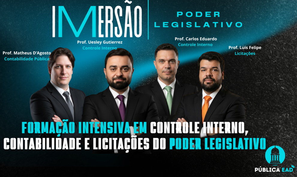 Formação Intensiva: Controle Interno, Contabilidade e Licitações no Poder Legislativo
