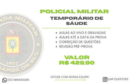 Policial Militar Temporário - Área Saúde