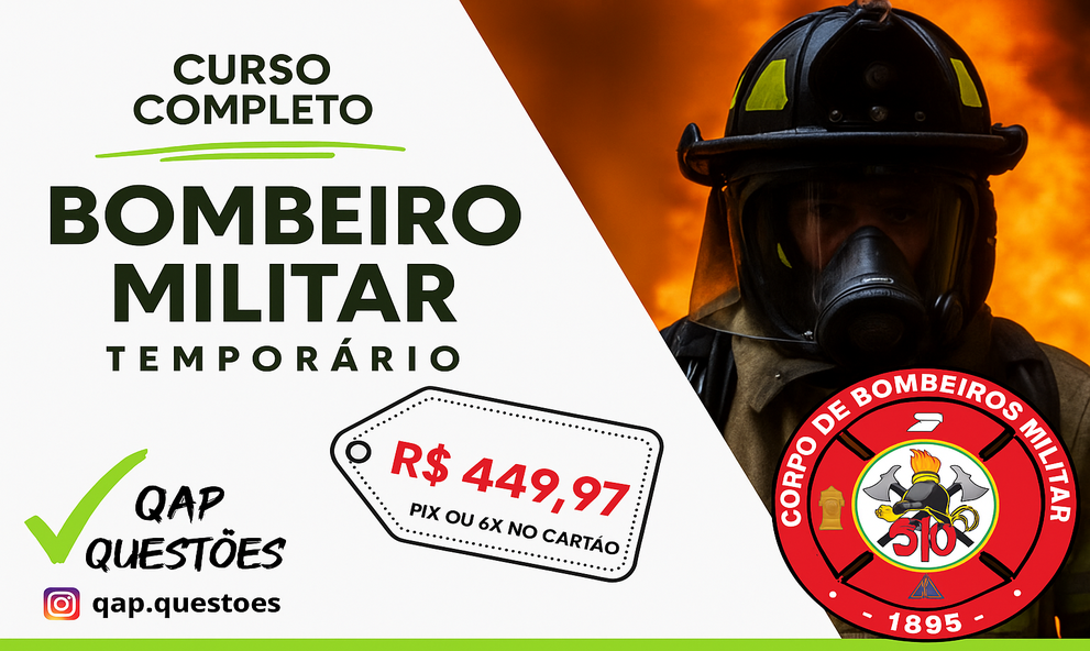 Preparatório EAD CBMRS/BOMBEIROS - Temporário