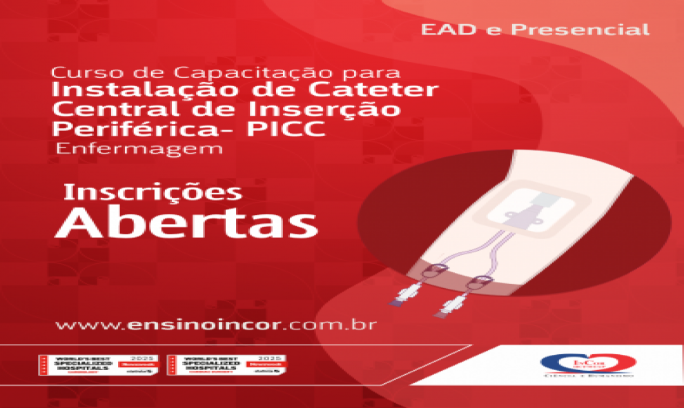 CURSO DE CAPACITAÇÃO PARA INSTALAÇÃO DE CATETER CENTRAL DE INSERÇÃO PERIFÉRICA  PICC 2026