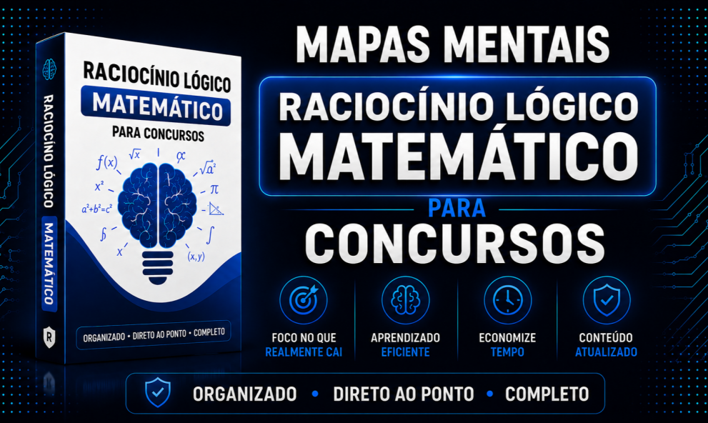 Mapas Mentais: Combo - Raciocínio Lógico Matemático