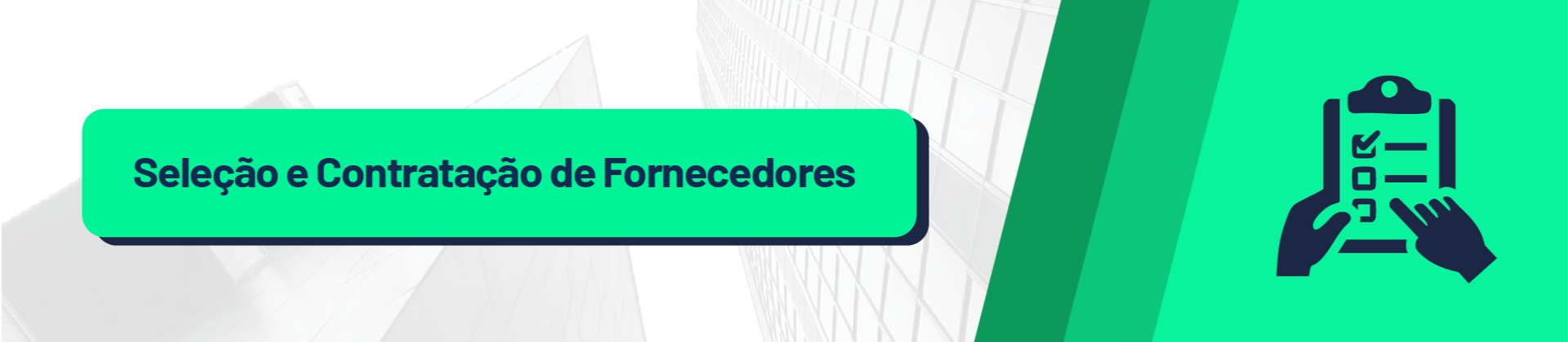 SSA - Seleção e Contratação de Fornecedores