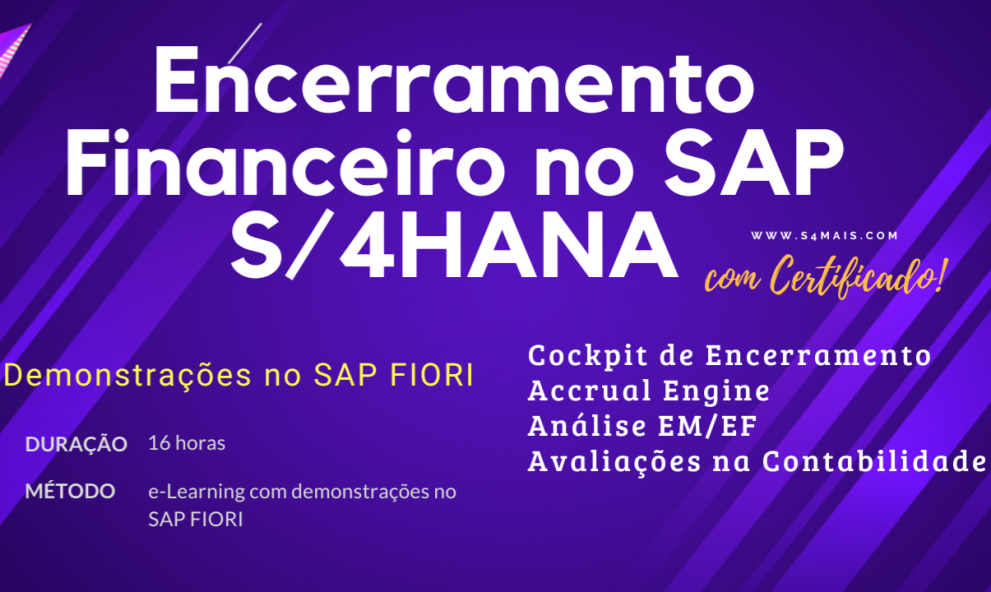 Encerramento Financeiro no SAP S/4HANA