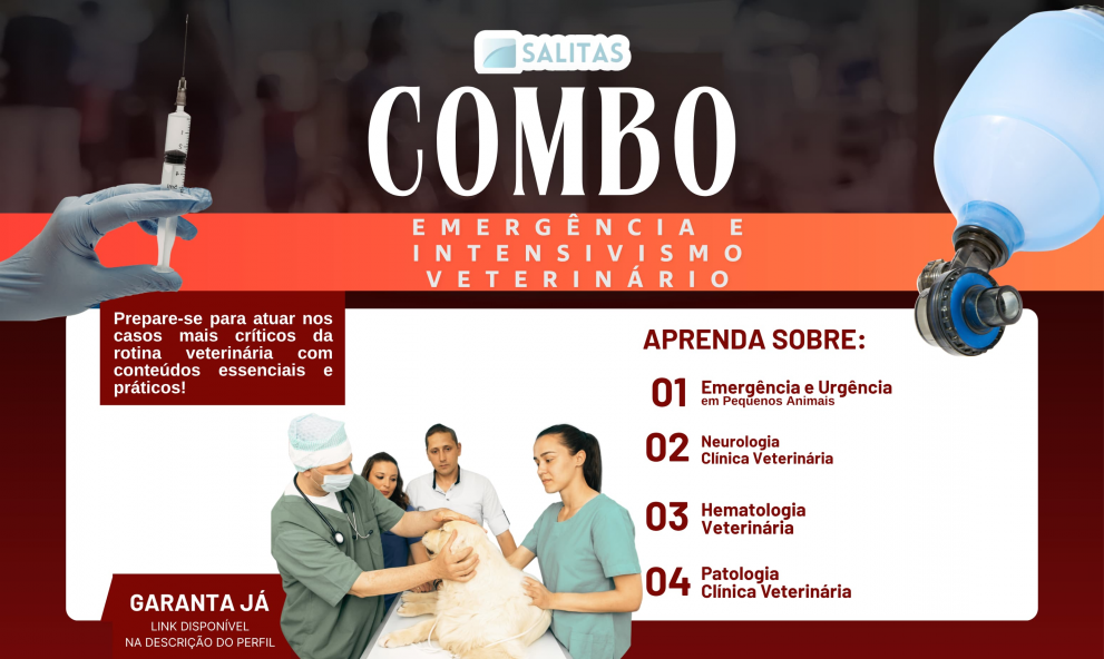 COMBO: EMERGÊNCIA E INTENSIVISMO VETERINÁRIO