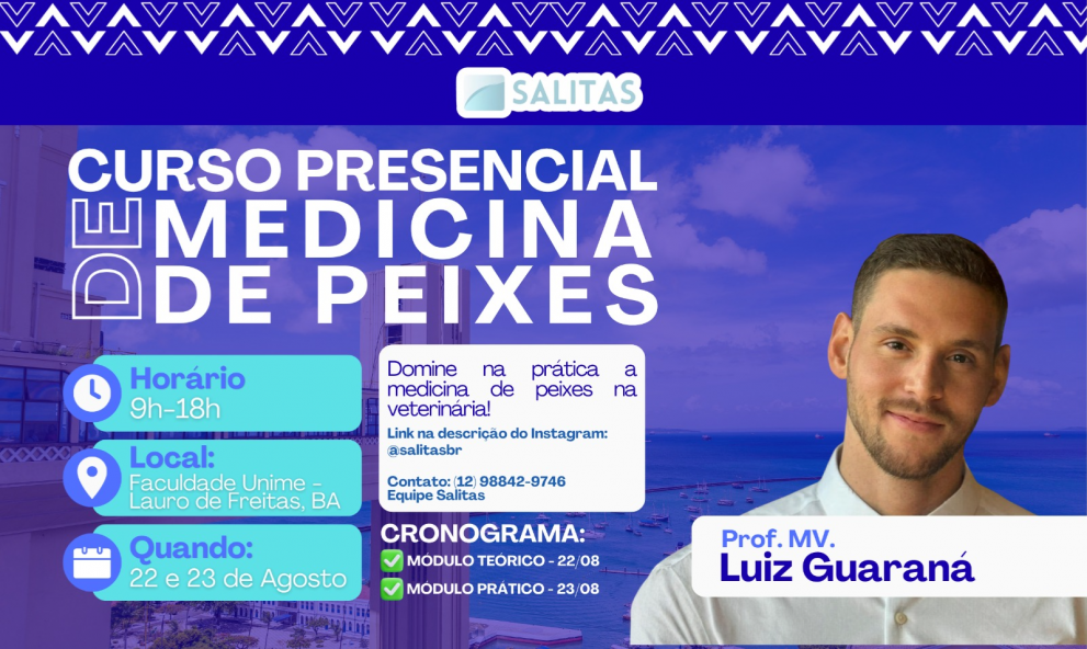 CURSO PRESENCIAL DE MEDICINA DE PEIXES