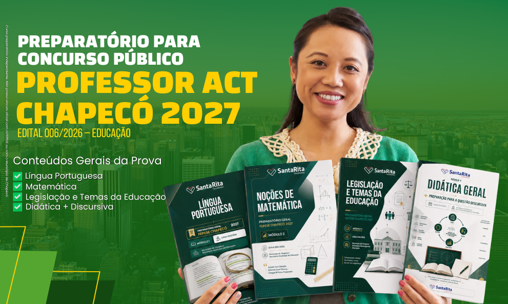 PREPARATÓRIO PARA CONCURSO PÚBLICO PROFESSOR ACT CHAPECÓ 2027