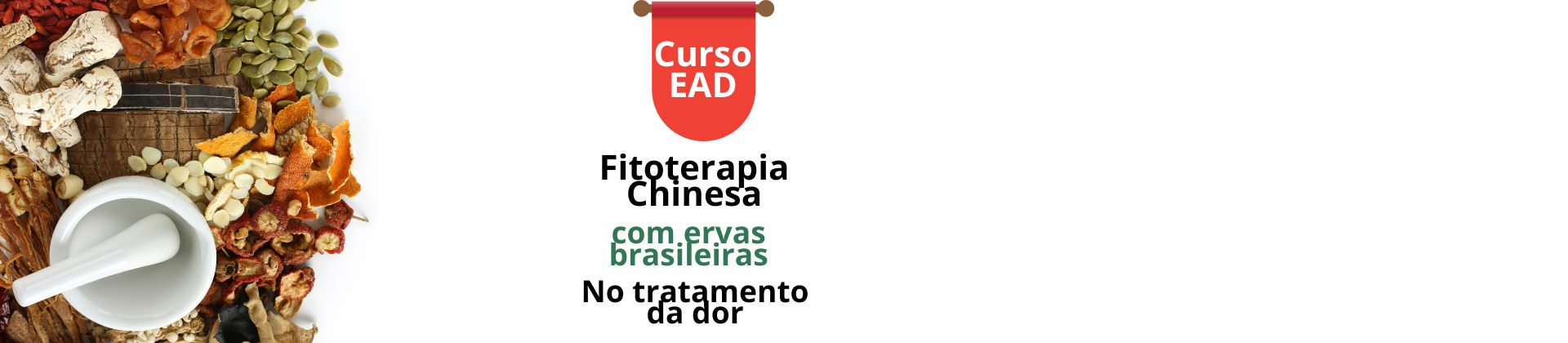 Curso de Fitoterapia Chinesa com ervas Brasileiras no Tratamento da dor