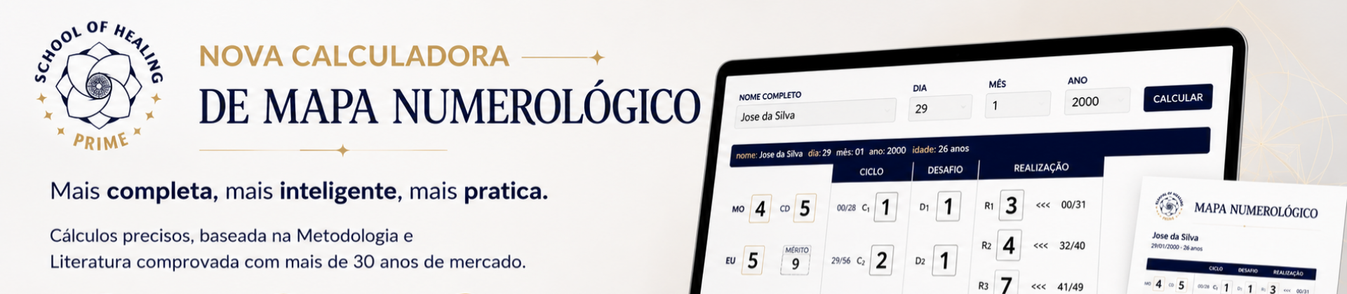 Calculadora Mapa Numerologico