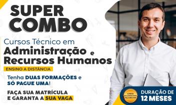 TÉC. RH + TÉC. ADM MATRÍCULA R$150,00 + 12X DE R$300,00 ( COM DESCONTO PONTUALIDADE 12x R$99,00)