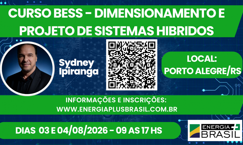 CURSO IMERSÃO BESS - PORTO ALEGRE/RS - PRESENCIAL - DIAS 03  E  04 DE AGOSTO DE 2026