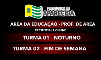 APARECIDA DE GOIÂNIA – PROFESSOR DE ÁREA